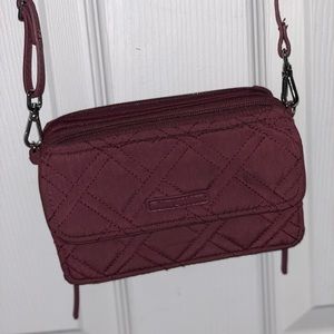 Burgundy Vera Bradley All-In-One Crossbody